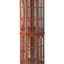 Vitrine d'angle avec 4 tablettes réglables en verre trempé et système d'éclairage-1831205742
