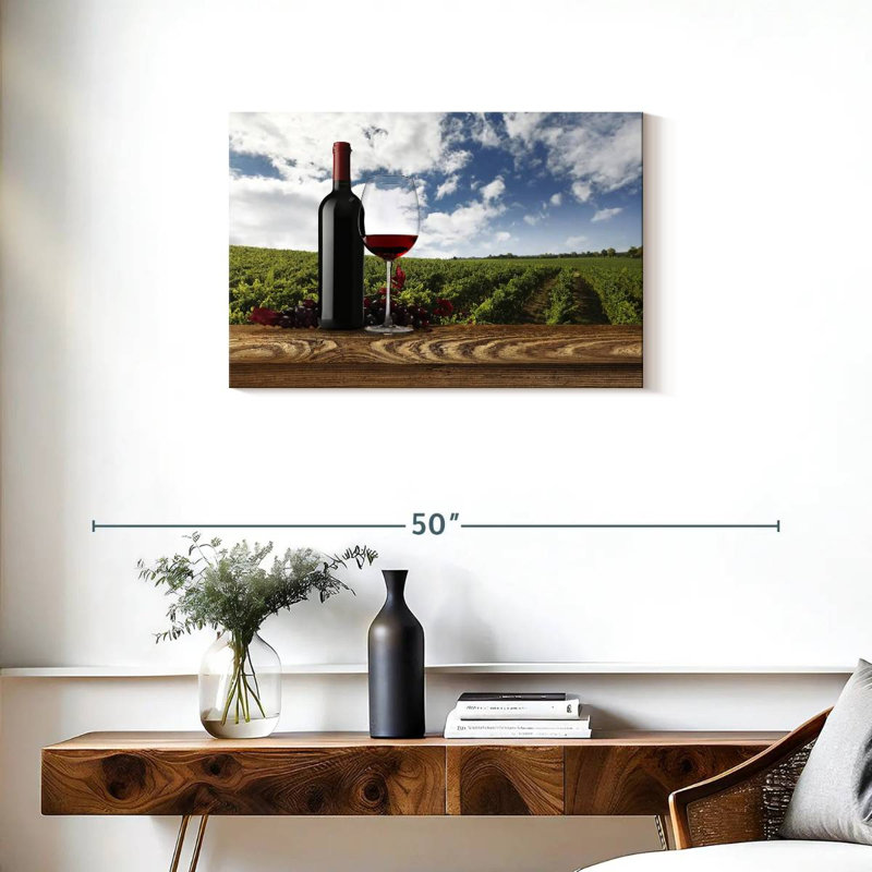 Yarlin Wine At The Vineyard, H 20 po x l 30 po