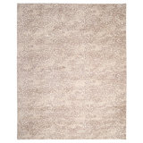 Arash Hand Knotted Tencel Geometric Area Rug in Brown/White/Gray