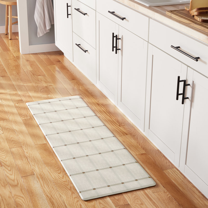 TOWN & COUNTRY BASICS Comfort Plus Non-Slip Backing Kitchen Mat, Beige, Rectangle 1'6" x 3'3"