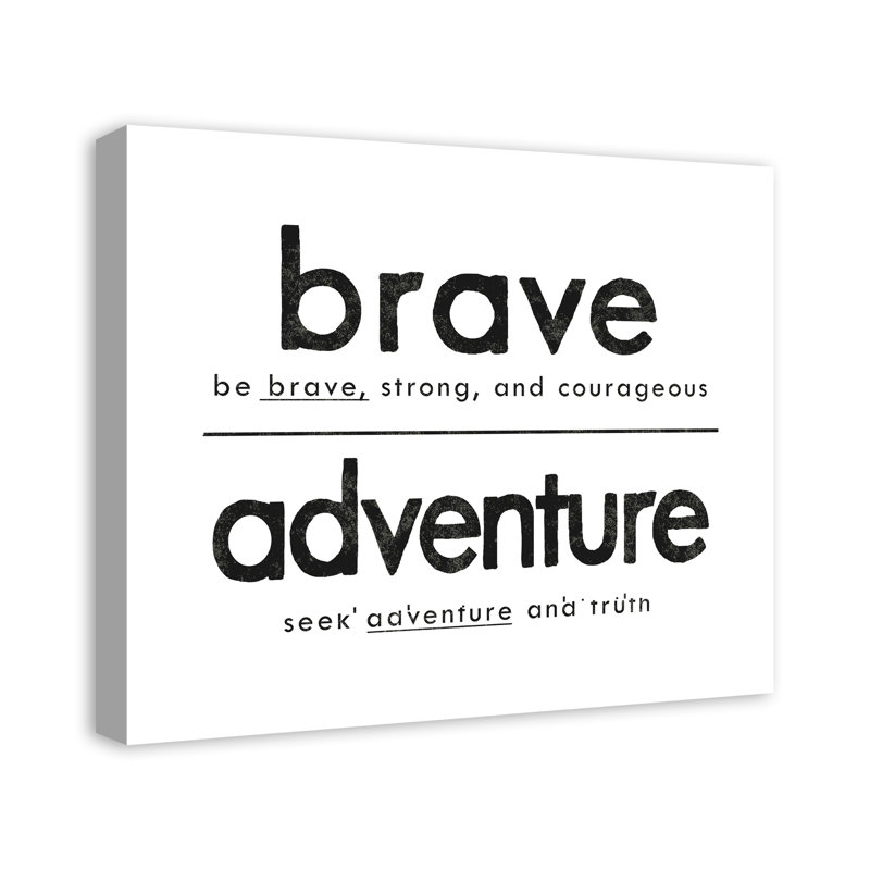 « be seek », art sur toile adventure Madewell, H 20 po x l 24 po x P 1,25 po, Toile tendue