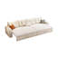 Canapé-lit modulaire en similicuir blanc crème-1270686443