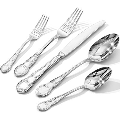 Stainless Steel Retro Royal Tableware Set