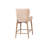 Hardee Upholstered Counter Stool, Champagne Chenille