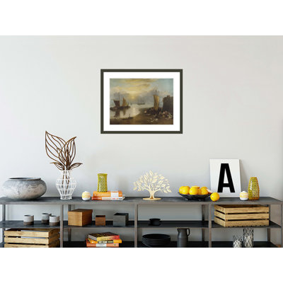 Sun Rising through Vapour by Joseph Mallord William Turner -Framed Giclee Print