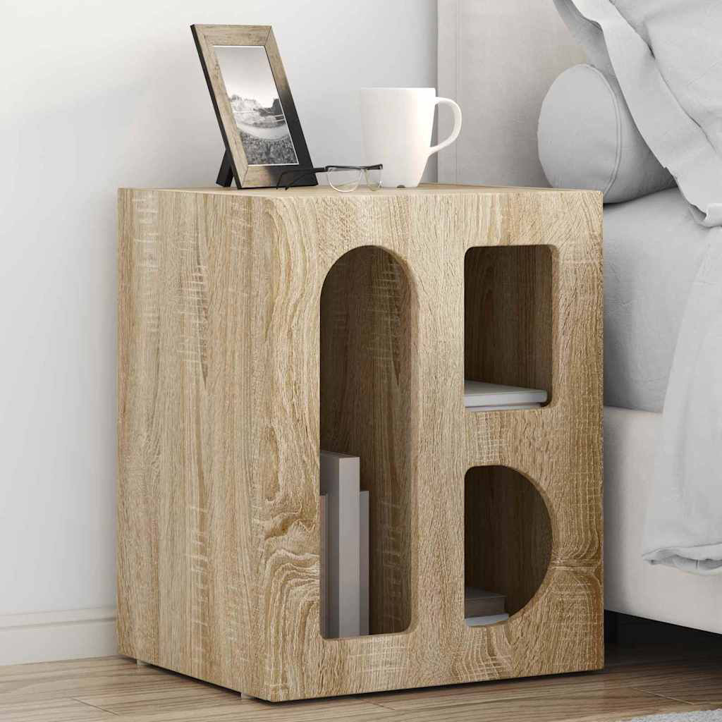 40cm W Manufactured Wood Bedside Table