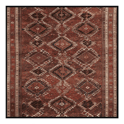 Tapis brun lavable à la machine