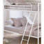 Structure en métal pour échelle de pied de lit simple au dessus d'un lit simple de style contemporain