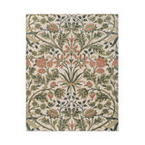 Floral Area Rug in Twining Vine Green
