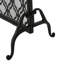 Pare-étincelles en fer simple, aspect moderne avec cercles superposés, noir, profondeur de produit de 40,45 po, largeur de 11,13 po, hauteur de 34,02 po, empêche les braises de s'échapper, assemblage inclus de couleur noire,
