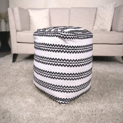 Pouf rembourré en tissu
