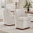 Boucle Upholstered Wingback Parsons Chair-1331819131-1331819134