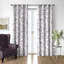 Tinsley Plum Cotton Grommet Top Drapery Panel Set of 2-1032015015