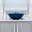 Lavabo de salle de bain vasque circulaire en verre Verdazzurro-95974069