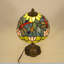 Tiffany-style Dragonfly And Lotus Table Lamp, Decorative Desk Light Decor With Bulbs