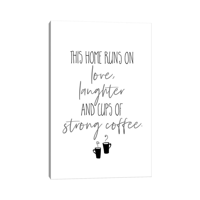 «Strong Coffee I» par Melanie Viola - Estampe numérique sur toile tendue avec châssis, H 40 po x l 26 po x P 1,5 po