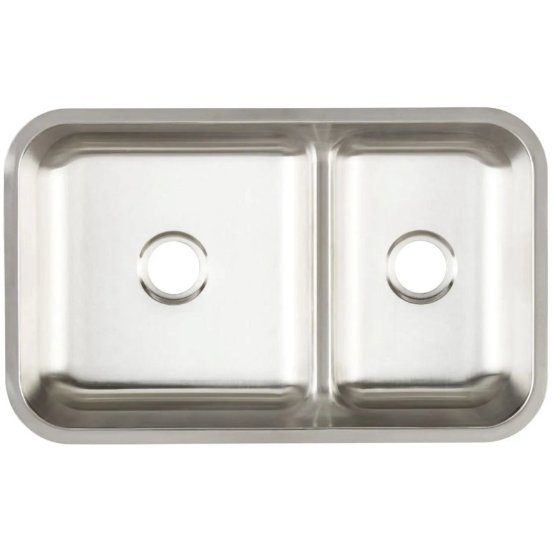 34" Calverton Stainless Steel Double Undermount Kitchen Sink