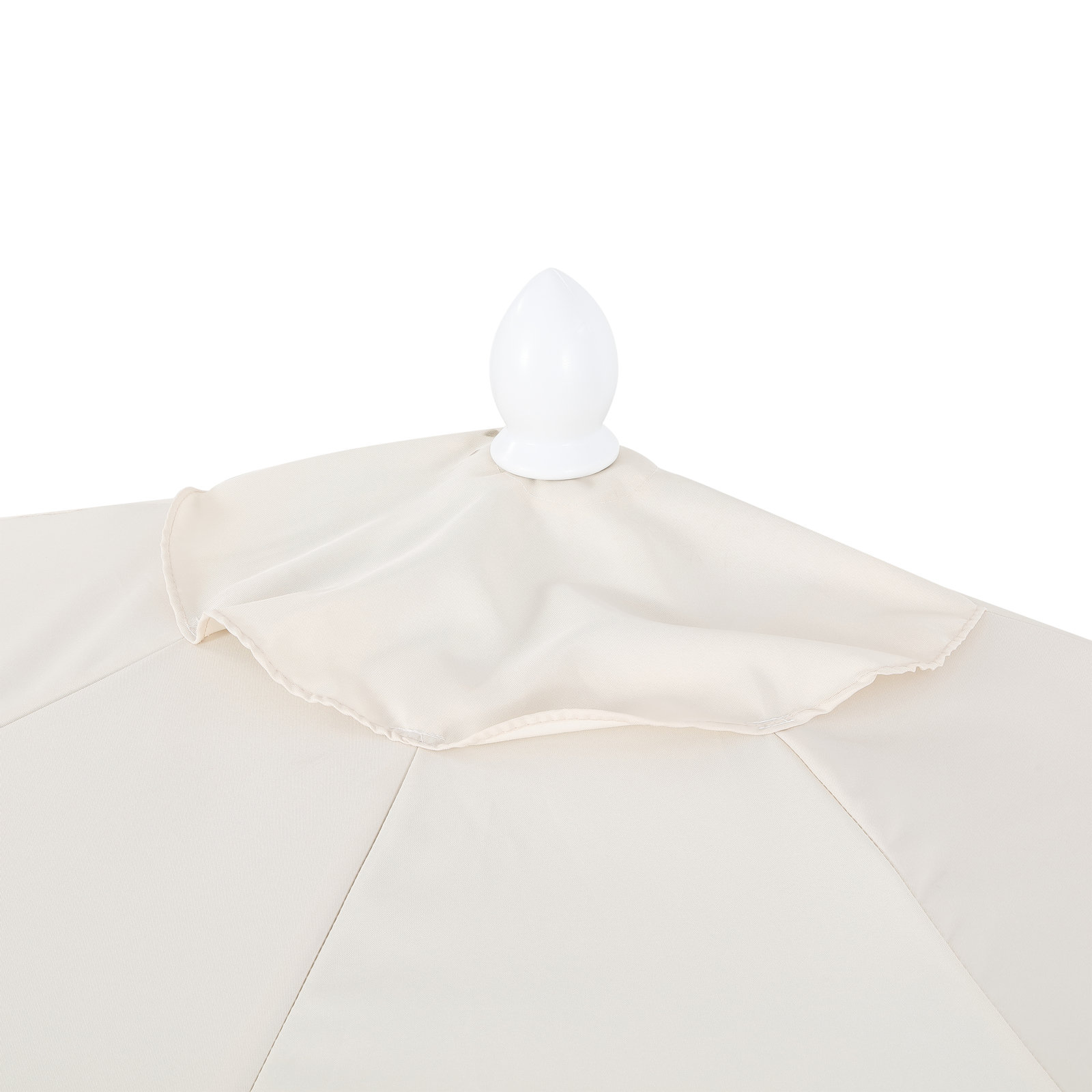 9' Market Umbrella, Cream/White, White