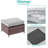 6 Piece Patio Sofa with Rectangle Fire Pit Table and Ottomans-108198475-108198476