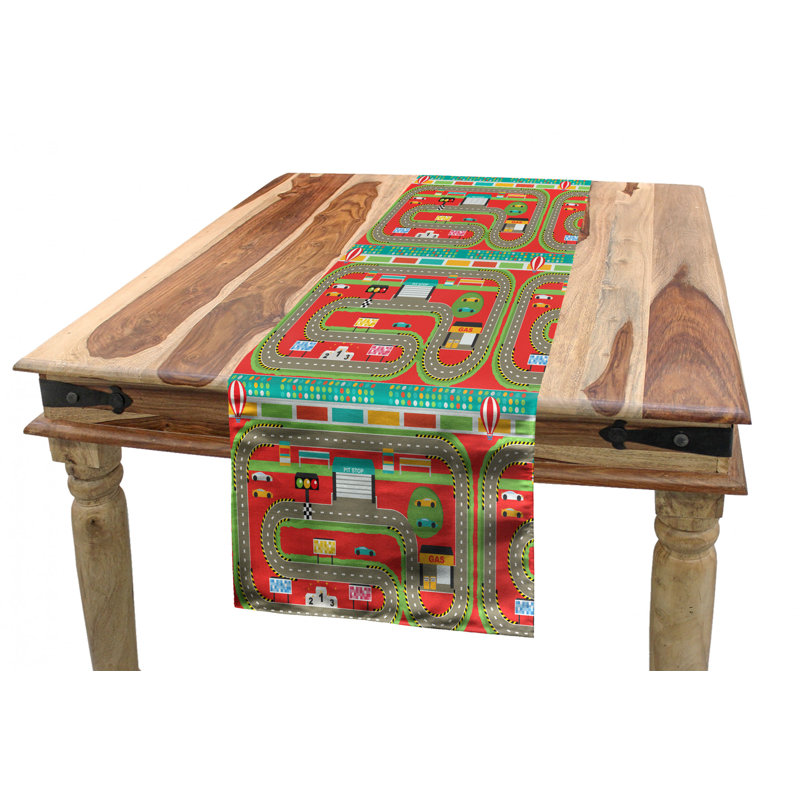 Chemin de table géométrique, 72 po x 16 po