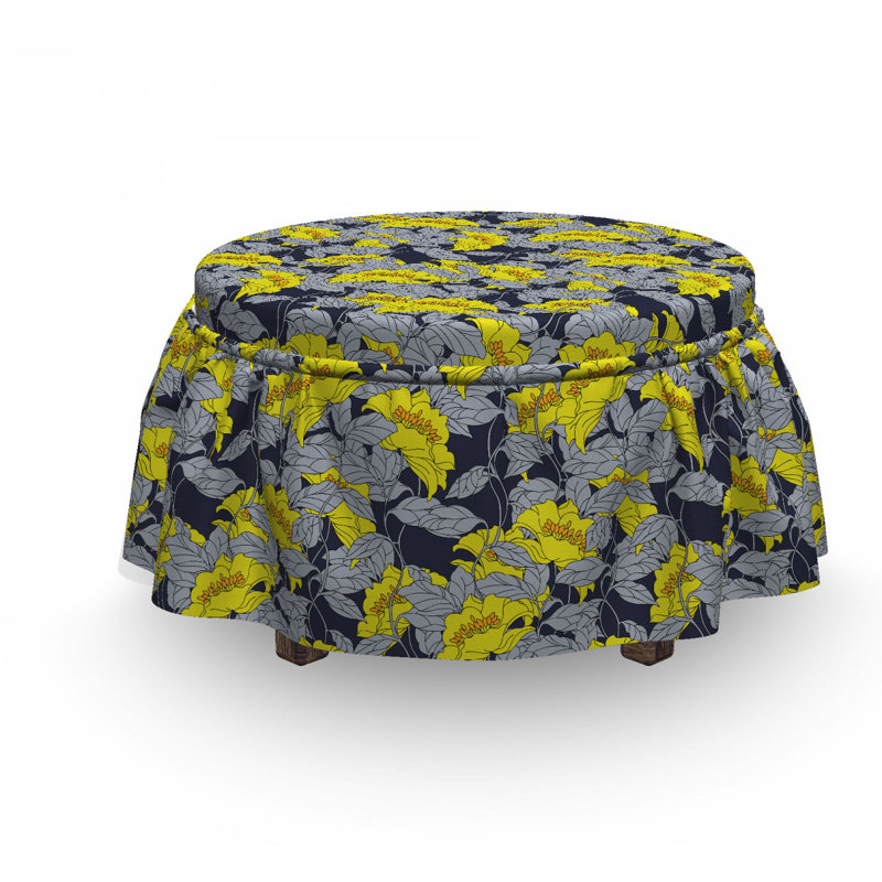Box Cushion Ottoman Slipcover
