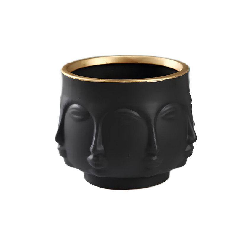 Pot décoratif, Noir, noir, noir, noir