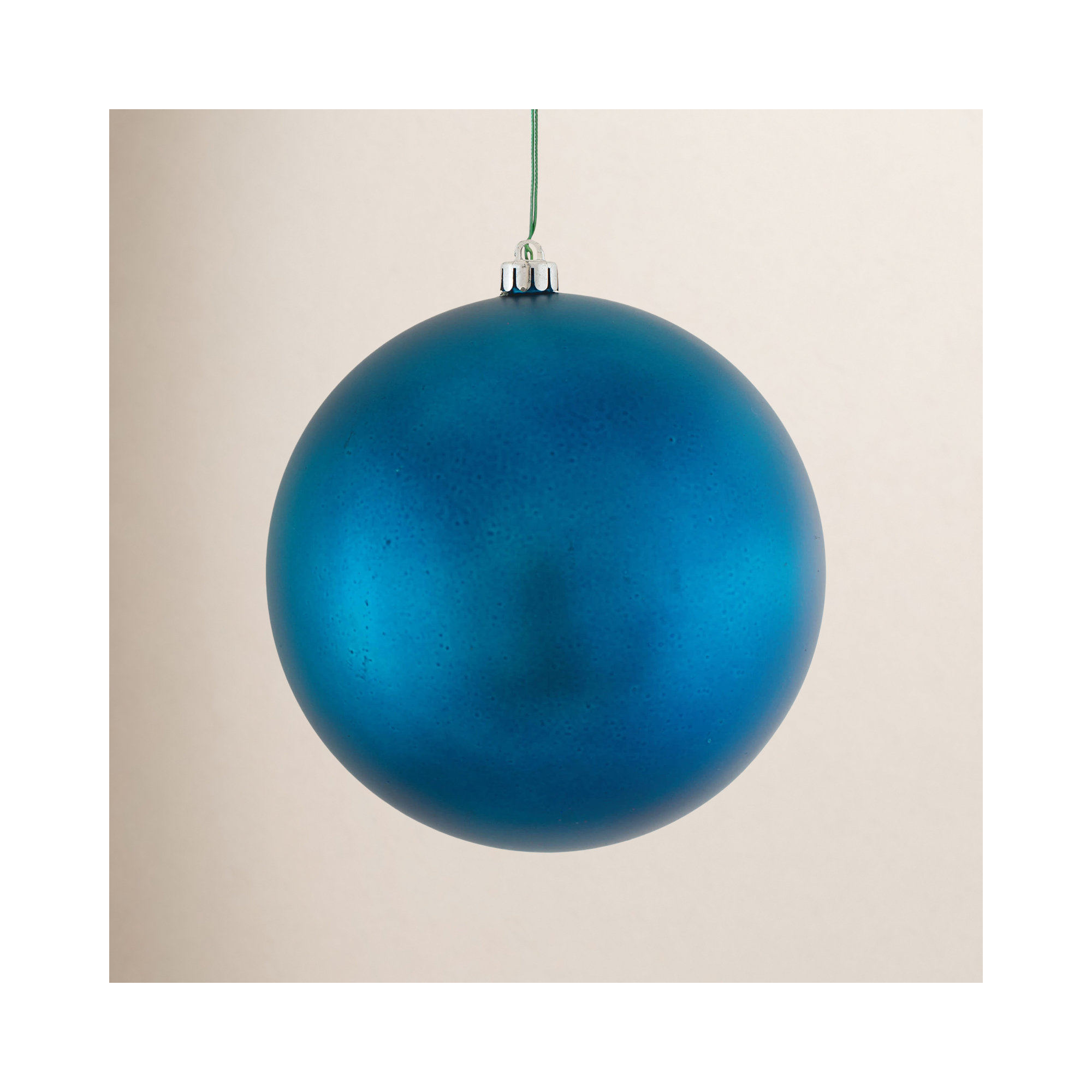 Holiday Décor Ball Ornament, 3", Sea Blue Matte