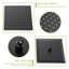 Ensemble de douche double à pression équilibrée noir mat