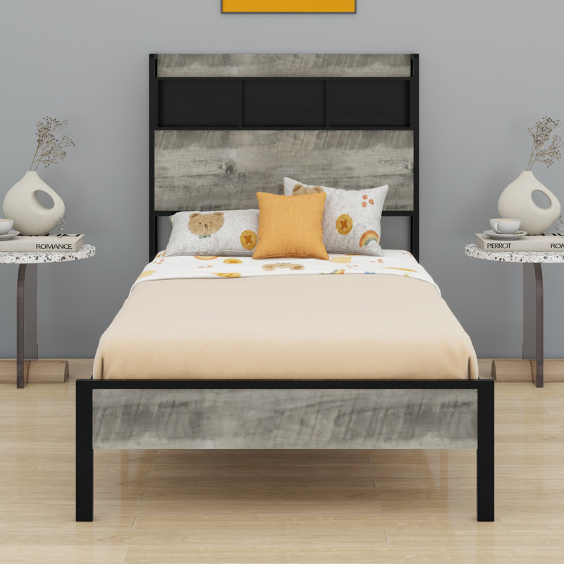 Bed Platform Bed With Storage And  Usbs, Twin