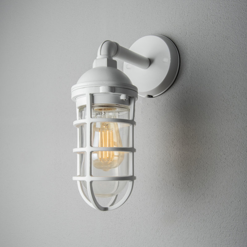 Olbia Outdoor Wall Light, White