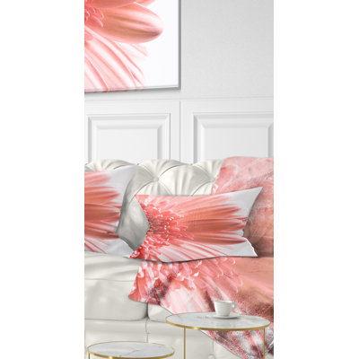 Floral Reversible Throw Pillow