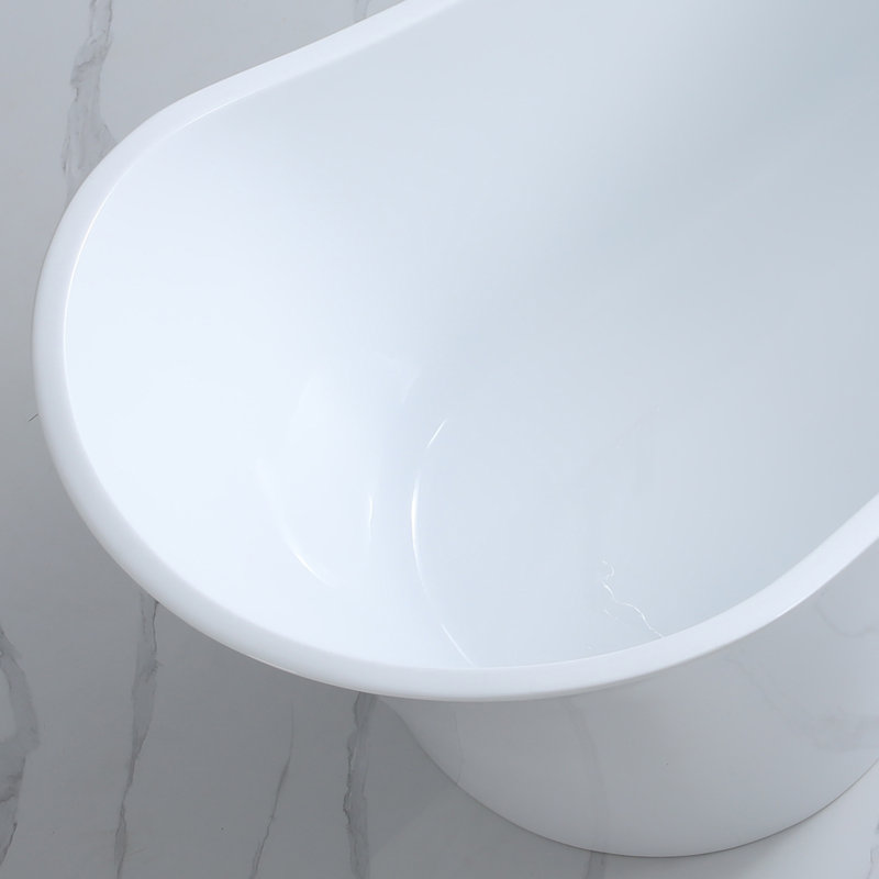 55.125'' x 28'' Soaking Acrylic Bathtub