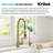 KRAUS Britt Commercial Style 2-Function Single Handle Pull Down Kitchen Faucet-106378516