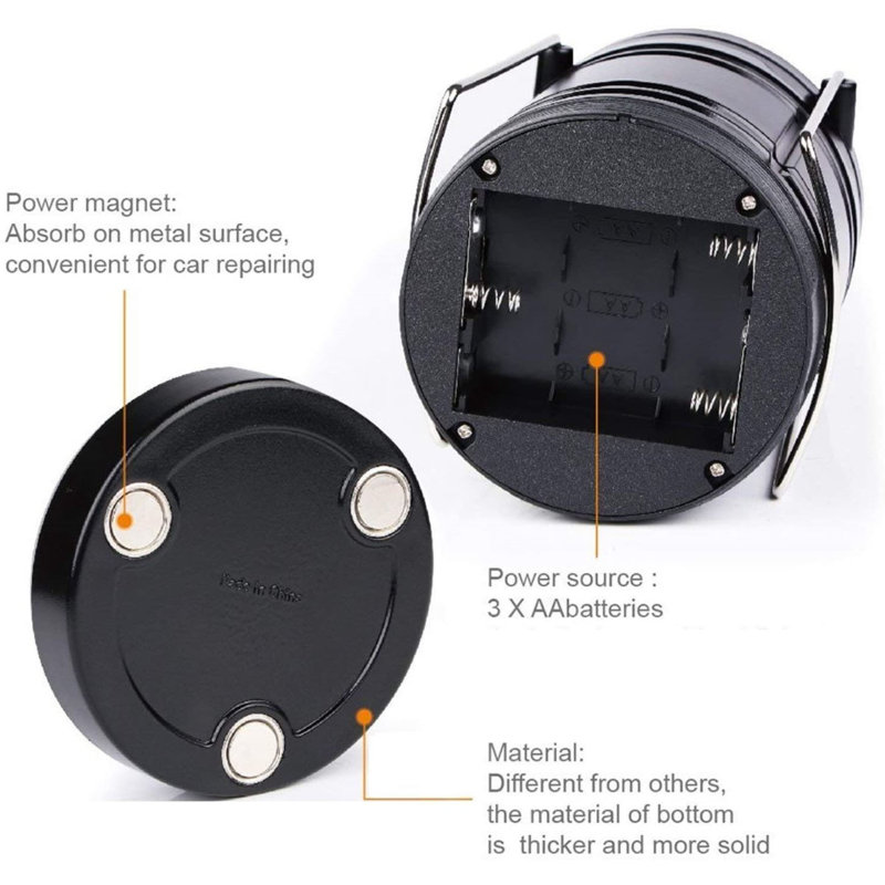 7.5'' Battery Powered Integrated LED Camping Lantern