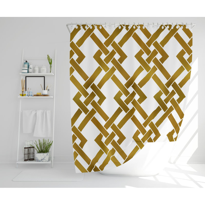 Herlinda Polyester Shower Curtain Set, 168cm H x 168cm W