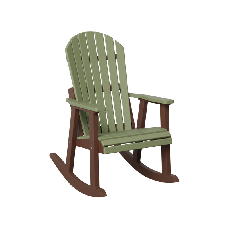 Fauteuil berçant berlinois berlinois, Sage Top/Chocolate Brown Base