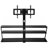 Height Adjustable Universal Swivel Glass Floor Media Storage Stand