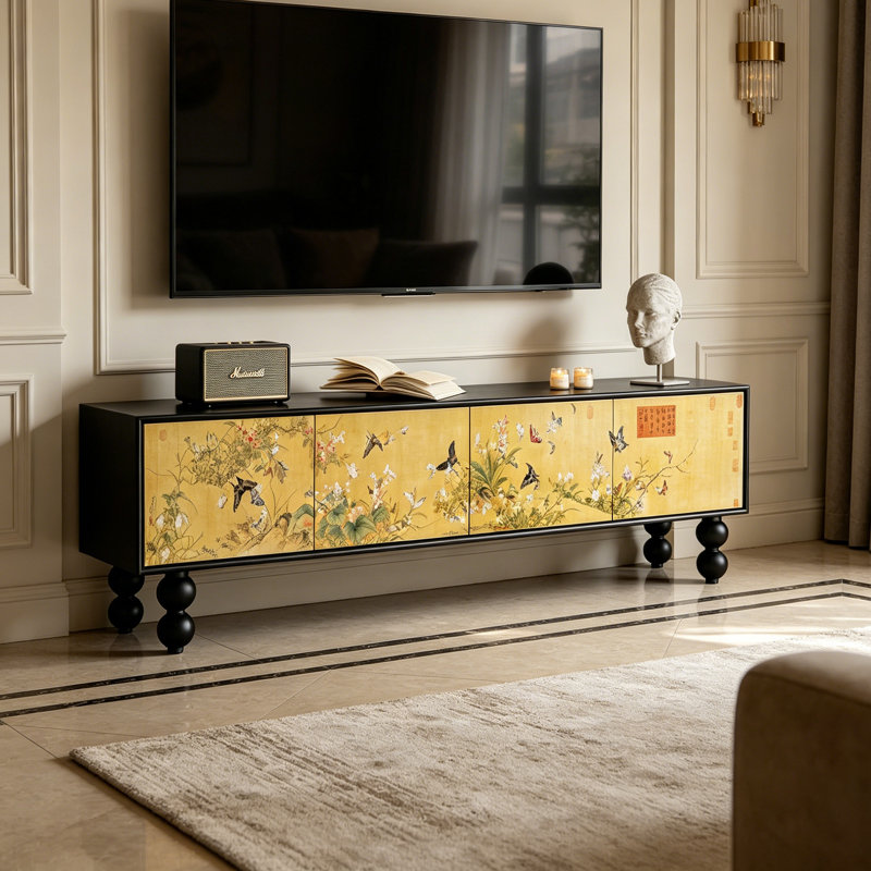Meuble télé avec rangement Luxury, 23.62"H x 70.86"L x 15.74"W