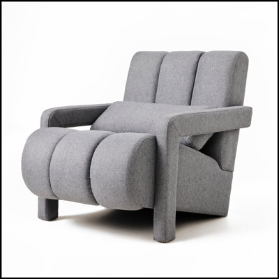Fauteuil d'appoint rembourré confortable pour le salon et la chambre à coucher, rehaussant le décor avec fonction inclinable et technologie intégrée