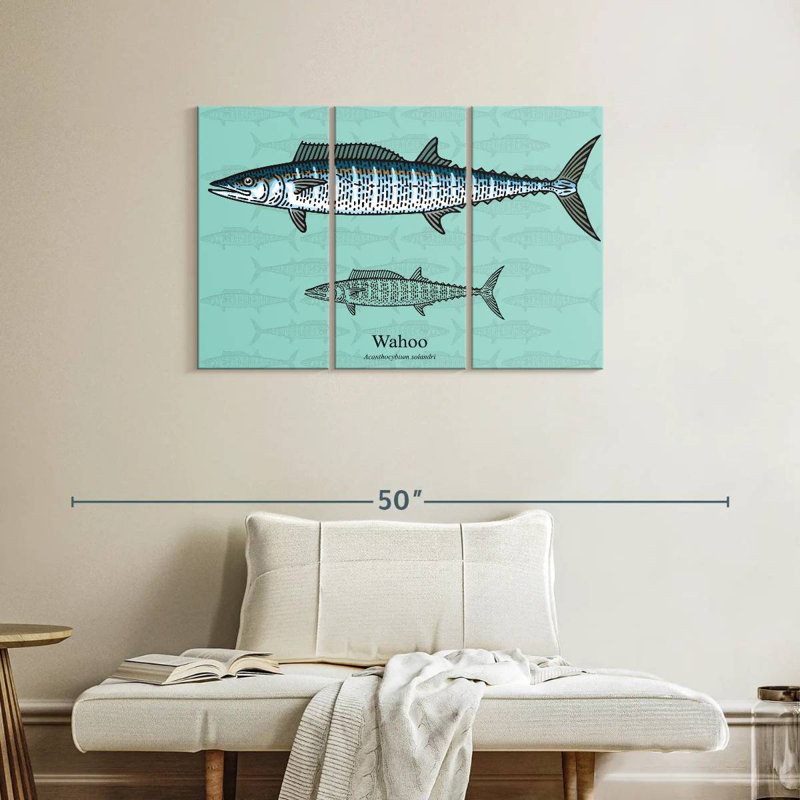 Brampt Wahoo Fish, 24" H x 38" W