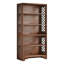 Bibliothèque Mid-Century 70,8 "à 6 niveaux pour salon, bureau et chambre à coucher