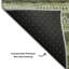 Tapis olive Prisco lavable à la machine de qualité supérieure-279080498