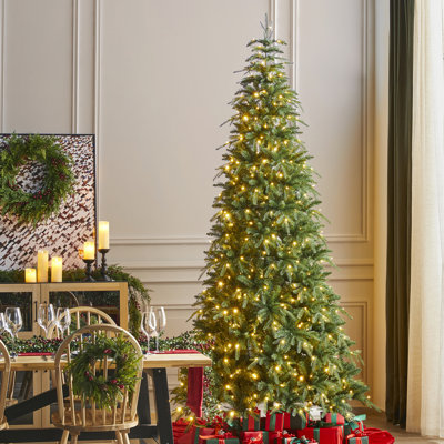 Aldred Pre-Lit Slim Fir Christmas Tree