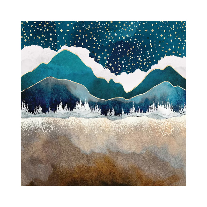 Fin de l'hiver - Imprimé, Toile tendue, H 26 po x l 26 po x P 1,5 po