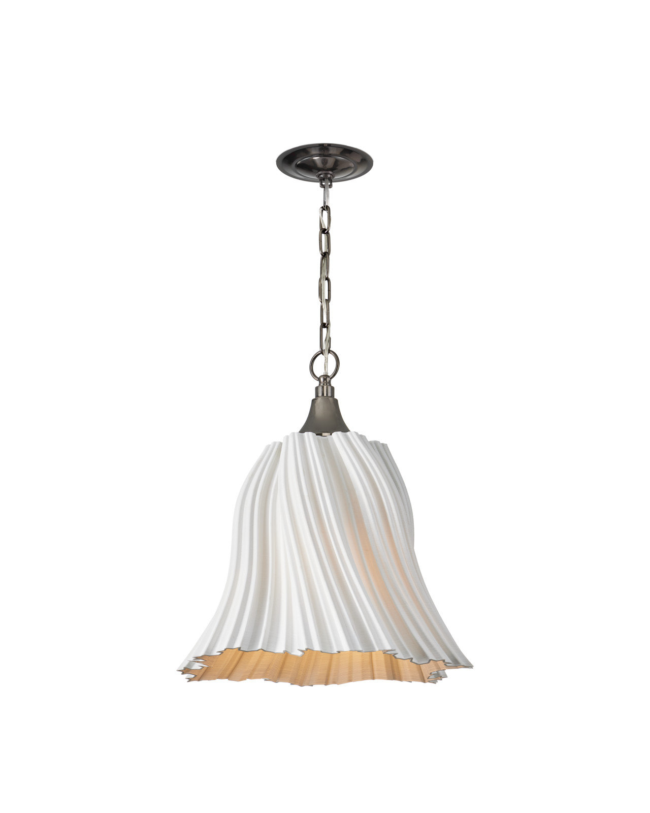 Twirl Single Light Porcelain Dimmable Pendant
