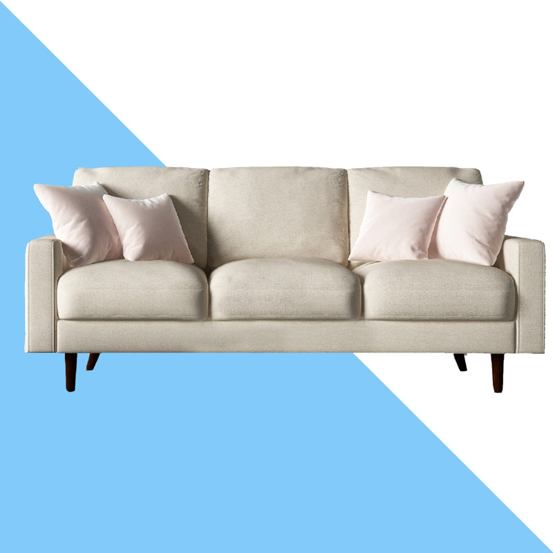 Canapé à accoudoirs carrés de 71,7 po Benay, Beige