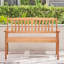 Banc de jardin en bois massif pour le plein air, siège de style eucalyptus nautique miel, avec caractéristique