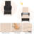 PE Rattan Chaise Lounge Chair Armrest Recliner Adjustable Pillow Mix brown, Beige
