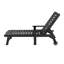 Oversized Plastic Outdoor Chaise Lounge Chair With Wheels And Adjustable Backrest-852982175