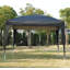 Outsunny 3 x 3M Garden Pop Up Gazebo Height Adjustable Marquee Tent, Black